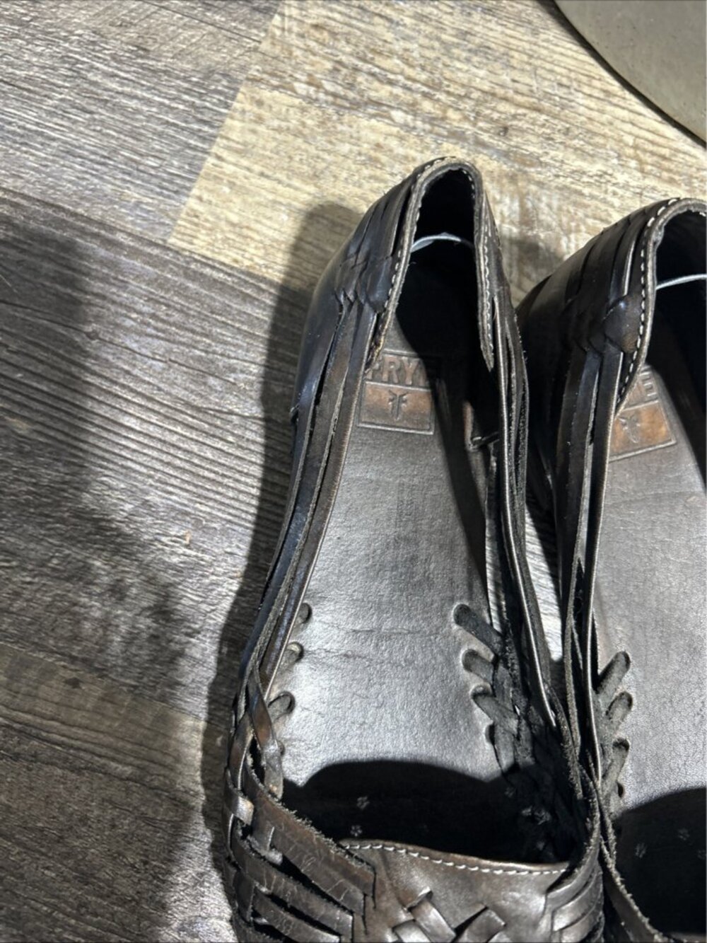 Frye Women Leather 73216 Loafer boho slip on shoes sz 9B - Picture 2 of 8